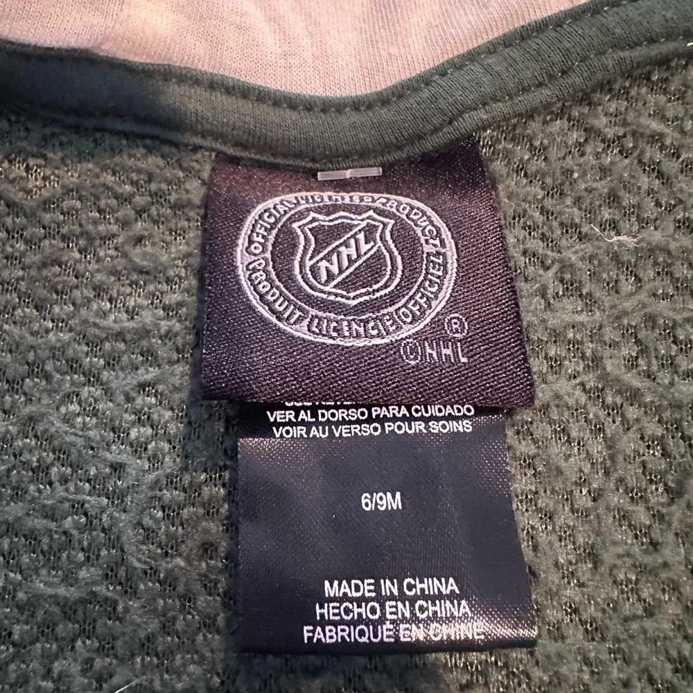 Baby NHL Officially Licensed Minnesota Wild Hockey Fleece Footies W/Hood 6/9 Mon